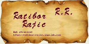 Ratibor Rajić vizit kartica